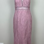 BHLDN Anthropologie Dress XL (M) Mauve Connor Lace Maxi Bridesmaid Evening Train Photo 0