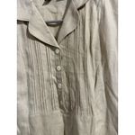 Gap Vintage 100% Linen Beige Mini Dress 90s Granola Girl Women's Size 2 Photo 4