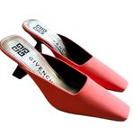 Givenchy Look Book Square Toe Heel Mules Pump White Eur 39 Photo 1