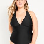 Old Navy Black Tie Back 1 Piece Bathing Swim Suit NEW S Photo 3