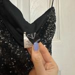 Windsor  Black Sequin One-Shoulder Dress Photo 3