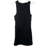 Helmut Lang  Black Silk Sleeveless Ruched Mini Dress Photo 2