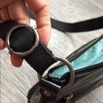 The Sak  Black Leather Crossbody Bag Floral Embossed Everyday purse Photo 6