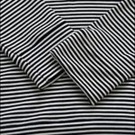 Lauren Ralph Lauren Top Sweater Black White Stripe Loose Cowl Neck XL Photo 8