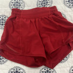 Lululemon  Red Hotty Hot Shorts 4" Photo 0