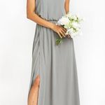 Show Me Your Mumu  Kendall Maxi Dress Soft Charcoal Crisp S NWT Photo 1