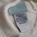 Vintage Ivory Knit Beret Hat Gold Photo 5