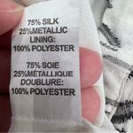 Ramy Brook  Womens Renly Black Silk Metallic Mini Tiered Skirt Photo 8