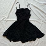 Urban Outfitters Black Mandala Bohemian Print velvet open back mini dress Photo 2