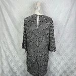 H&M GP & J Baker x  Patterned Woven 3/4 Sleeve Trumpet Sleeves‎ Dress Size 8 Photo 4