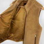 J.Crew ‎ Teddy Fleece Excursion Vest Sz M Full Zip Pockets Sleeveless Comfort Photo 3