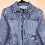 Banana Republic  Women’s Light Wash Denim Jean Zip-Up Jacket Photo 1