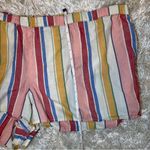 Madewell Stripe Multicolor Shorts Size 3X Bedtime Pajama Sleep Lounge Cotton Photo 4