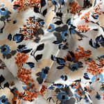 Fantaslook Orange Blue Floral Print Wide Leg Jumpsuit Size M Photo 8