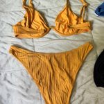 Aerie orange  ribbed bikini Photo 1
