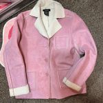 Y2k Soft pink warm suede jacket Photo 0