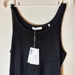 Helmut Lang NWT  Scarf Hem Tank Dress Black Size Medium Photo 1