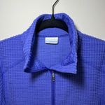 Columbia Womens Crestone Ridge Quarter Zip Pullover Shirt Purple Textured Medium Photo 2