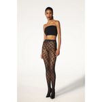 Wolford Rose Tights in Black Small New Womens Nylons Pantyhose Photo 10