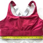 Fabletics  Hot Pink Sports Bra Metallic Silver Straps Athletic Gym Wear Yoga S Photo 9