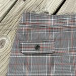 LOFT Outlet Women's Grey Plaid Schoolgirl Preppy Academia Mini Skirt Size 2P Gray Photo 2