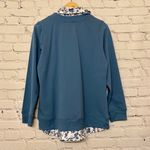Ny&co Denim & . Women’s French Terry Long Sleeve Tunic w/ Hem Insert Size XS Teal Photo 3