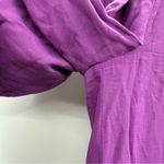 Anthropologie Corey Lynn Calter Two Tone Purple Wide-Leg Satin Pants Sz S Photo 6