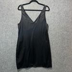 Vanity Fair Vintage Black Nylon Tricot Slip Lingerie Dress 40 Large Made in USA Photo 3