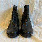 Frye  Regina Wedge Pointed Toe Side Zip Western Leather Ankle Bootie Photo 1