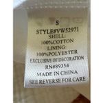 Adrienne Vittadini  White Cotton Puff Sleeve Tiered Dress Lined Textured S Photo 5