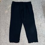 Eileen Fisher Organic Cotton Gauze Pants Black Small Photo 6