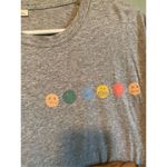 Boutique  Gray Emotions Feelings Short Sleeve Scoop Neck T-shirt 3XL NWOT Photo 2