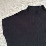 Free People FP Beach Dress Mango Sweater Mini Oversized Ribbed Knit Black M Photo 6