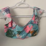 Eidon Colorful Map Print Bikini Top Photo 0