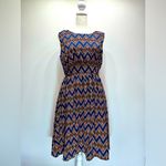 Modcloth Yellow Star Geo Zigzag Sleeveless Dress Size Medium NEW Photo 1
