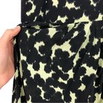 ALC Frank A.L.C. Silk Mini Dress Black Light Green 6 Photo 6