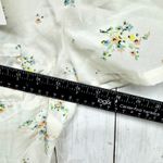 AQUA Dress Women Size Small White Floral Round Neck Short Sleeve Midi Cottage Photo 3