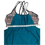 Holipick Tankini Top Blouson Tummy Control Loose Fit Bathing Suit Top Size XL Green Photo 5