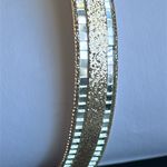 Women’s vintage dainty‎ gold tone mirrored/glittery bangle bracelet one size Photo 3