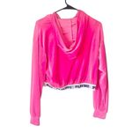 Playboy  Bling Cropped Velour Hoodie Photo 3