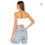 Susana Monaco Thin Strap Crop Tank in Sugar Photo 2