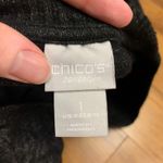 Chico's Zenergy Heathered Black Long Sleeve Tunic Top Womens Size 8/10 Athletic Photo 4