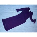 Fred David  shirt and skirt set with crochet lace details purple size small Photo 3