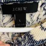 J.Crew  Merino Wool Mermaid Floral Print Long Sleeve Sweater Top Women L Ruffles Photo 3