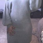 Amazon Off Shoulder Gray Sweater Dress Photo 0