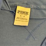 PINK - Victoria's Secret PINK Victoria’s Secret Pullover Hoodie Shirt Size Medium Blue/White Photo 4