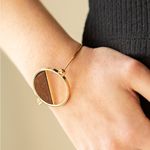 Paparazzi Timber Trade Gold Bracelet (58) Photo 1