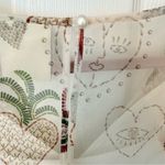 Farm Rio Anthropologie Heart Print Similar Sheer Puff Sleeve Mini Dress Size Sm Photo 8