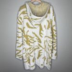 Wear To Love Fuzzy Hooded Cardigan Open Front Mustard Cozy Sweater TX READ SIZE Yellow Size XL Photo 1