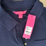 Lilly Pulitzer Reema Polo Dress in True Navy Photo 13